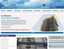 Tablet Screenshot of mantoteknik.com